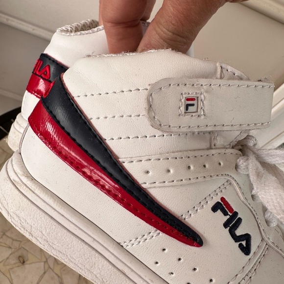 Fila boys toddler high top sneakers size 8 - Picture 5 of 9